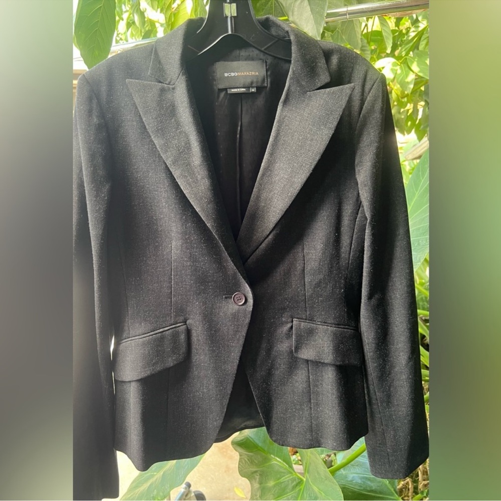 Bcbgmaxazria wool single button blazer - image 1